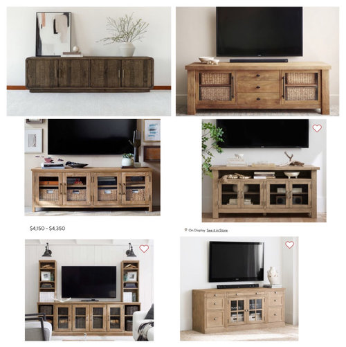 living room media console feedback