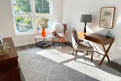 Inspiration for a home office remodel in Cleveland