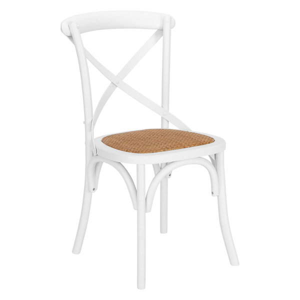 Poly and Bark Cafton Crossback Chair, White