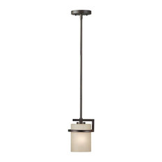 Forte Lighting 1 Light Mini Pendant in Antique Bronze