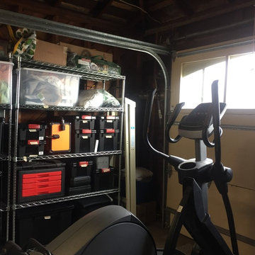 Garage Surprise Makeover - Storage, Gym and man cave