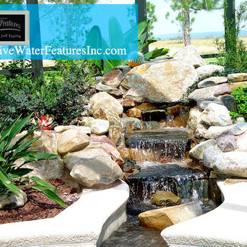 Small pool waterfall