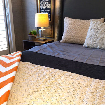 Teen boys room before and after
