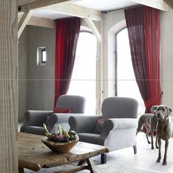 Shades with Side Panels - Curtains