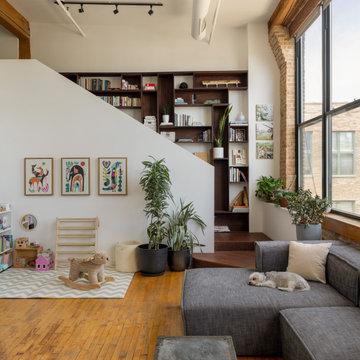 Chicago Modern Living Room Remodel