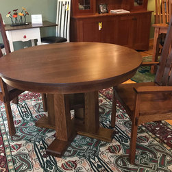 Taylor Quarter-Sawn Oak Pedestal Table - Dining Tables