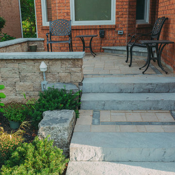 Front Yard Sitting Area with new steps to front door