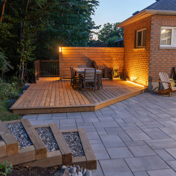Custom Multi-Level Cedar Deck & Outdoor Living Space