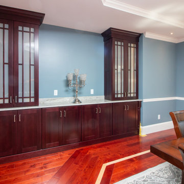 Transitional Cabico Unique Cherry Cordovan Kitchen Remodel with Butler’s Pantry