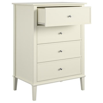 Ameriwood Home Franklin 4 Drawer Dresser in Soft White