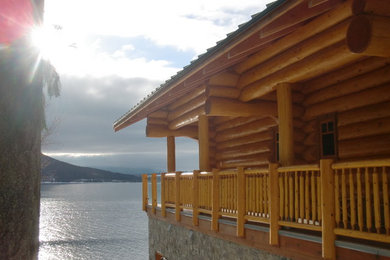 Inspiration for a large coastal home design remodel in Vancouver