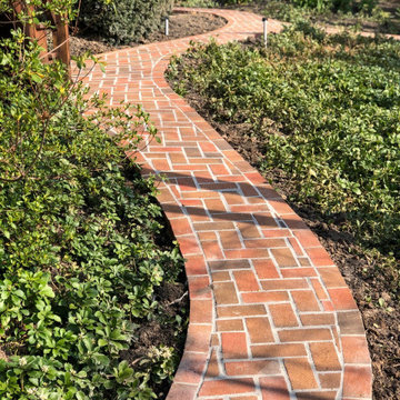 Brick Paver Driveway, Steps, Patio, Herb Garden, and Walkway in Bethesda MD