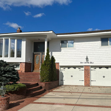 Baldwin Siding - Dover White Shakes & Dutch Lap | Alpha Windows & Siding