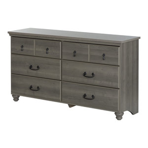 Wooden Dresser With 10 Drawers Gray Farmhouse Dressers By