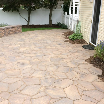 Natural irregular patio