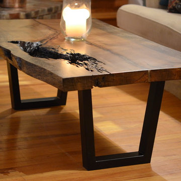 WOODLYNNS EDGE " Live edge slab table and woodwork "