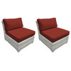 Fairmont Armless Sofa 2 Per Box in Terracotta