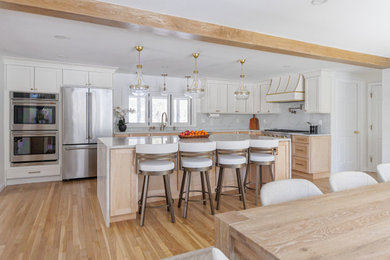 Country kitchen photo in Boston