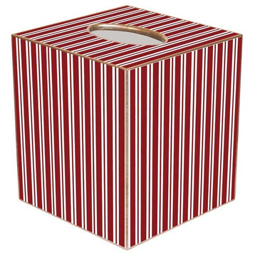 TB1179 - Red Stripe Tissue Box Cover