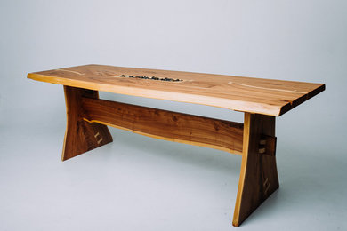 Авторский стол из вяза "Wood & Stone"