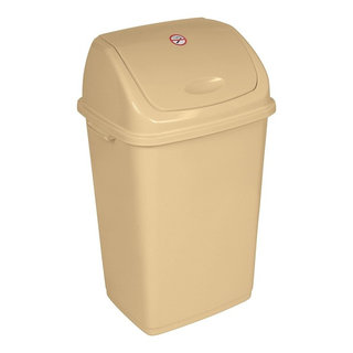 Plastic 13 Gallon Swing Top Trash Can