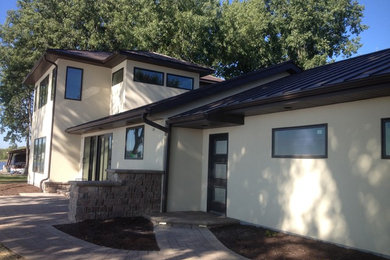 Inspiration for a contemporary exterior home remodel in Other