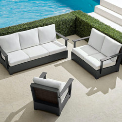 Marella Aluminum 3 pc Sofa Set - Patio Furniture And Outdoor Furniture