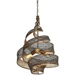 Varaluz Lighting - Varaluz Lighting 240P03HO Flow - Three Light Medium Pendant - Rhythmic and organic in her movement, Flow presents a design that captivates. Hand-forged, her intricate shapes intrigue the eye. Her two-tone finishes lend warmth and a touch of sheen. A plot to enthrall, Flow is a true leading lady.Hand-forged recycled steel. Hand-applied two-tone Hammered Ore or Steel finishes.