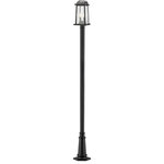Z-Lite - Z-Lite 574PHMR-557P-BK Millworks - 110.25" Two Light Outdoor Post Mount - Reach for an elegant look as you outfit an exterioMillworks 110.25" Tw Black Clear Beveled  *UL: Suitable for wet locations Energy Star Qualified: n/a ADA Certified: n/a  *Number of Lights: Lamp: 2-*Wattage:60w Candelabra Base bulb(s) *Bulb Included:No *Bulb Type:Candelabra Base *Finish Type:Black