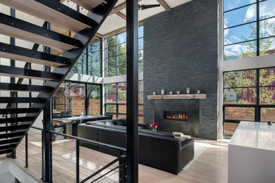 Living room - contemporary living room idea in Other