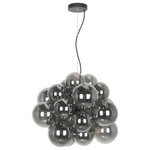 Dainolite - Dainolite CMT-206P-SM-PC Comet - Six Light Pendant - 6 Light Halogen Pendant Polished Chrome Finish with Clear Glass   1 Year 360-�  72.00  Clear  Dinette/Bar/Living Room/Foyer/Hall  Mounting Direction: Ambient  Assembly Required: Yes  Canopy Included: Yes  Shade Included: Yes  Sloped Ceiling Adaptable: Yes  Cord Length: 72.00  Canopy Diameter: 4.75 x 1  Dimable: YesComet Six Light Pendant Polished Chrome Smoked Glass *UL Approved: YES *Energy Star Qualified: n/a  *ADA Certified: n/a  *Number of Lights: Lamp: 6-*Wattage:25w G9 bulb(s) *Bulb Included:No *Bulb Type:G9 *Finish Type:Polished Chrome