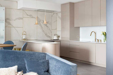 Inspiration pour une cuisine design.