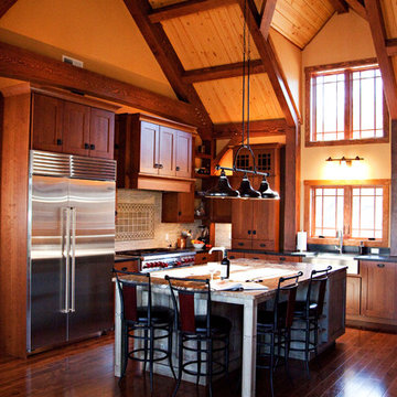 New Custom Timber Frame and SIPs Home in Tennessee