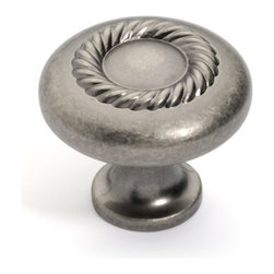 Dynasty Hardware - Super Saver K-5104 Rope Cabinet Knob, Antique Nickel - Cabinet And Drawer Knobs