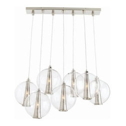 Caviar Staggered Pendant - Silver - Clayton Gray Home - Pendant Lighting