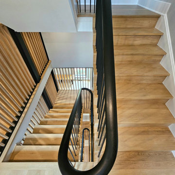 Project #115 | Staircase with Continuous Rail System Without Newels