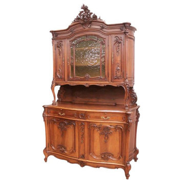 Consigned Buffet Louis XV Rococo Antique French 1880 Walnut Beautifully Carved