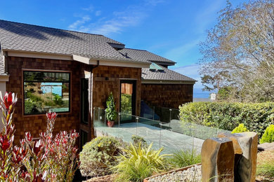 Inspiration for a coastal home design remodel in Other