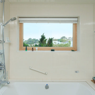Picture Window in Brilliant Bathroom - Renewal by Andersen San Francisco, Bay Ar