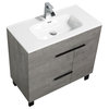 Alma Gill Freestanding Vanity With One Porcelain sink, 36"