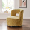 Jazzlyn Fabric Swivel Accent Chair, Grenada Mustard