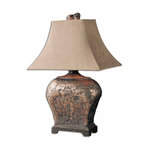 Hammered Ceramic Pot Table Lamp - Transitional - Table Lamps - by ...