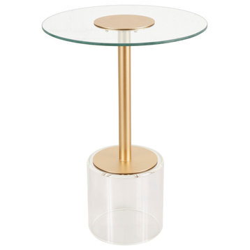 Modern Clear Acrylic Plastic Accent Table 564060