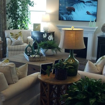 Contemporary Family room in Corona