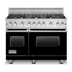 Viking 48" Pro-style Gas Range, Black Liquid Propane | VGCC5488BBKLP - Gas Ranges And Electric Ranges