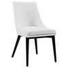 Viscount Faux Leather Dining Side Chair, White