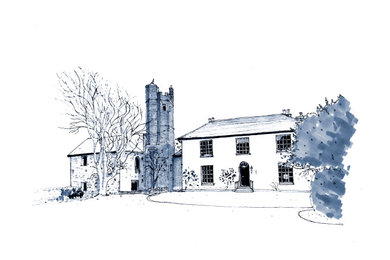 Design ideas for a house exterior in Sussex.