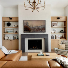 Fireplace wall in Cabin
