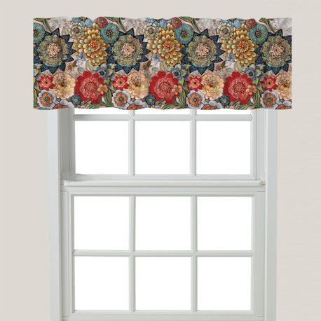 Boho Bouquet Window Valance