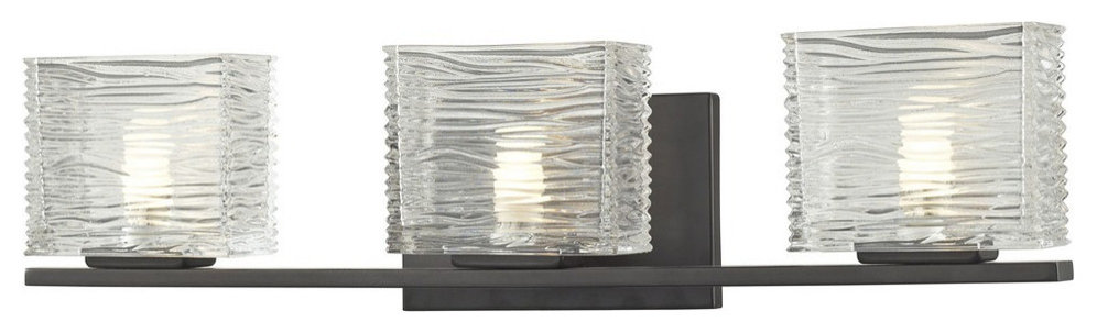3 Light Bath Vanity in Eclectic Style, 22.5"Wx5.63"H - Transitional ...